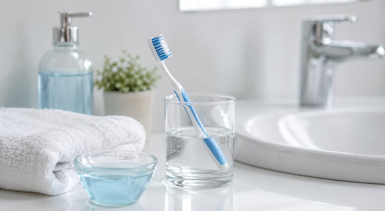 Desinfección de un cepillo de dientes