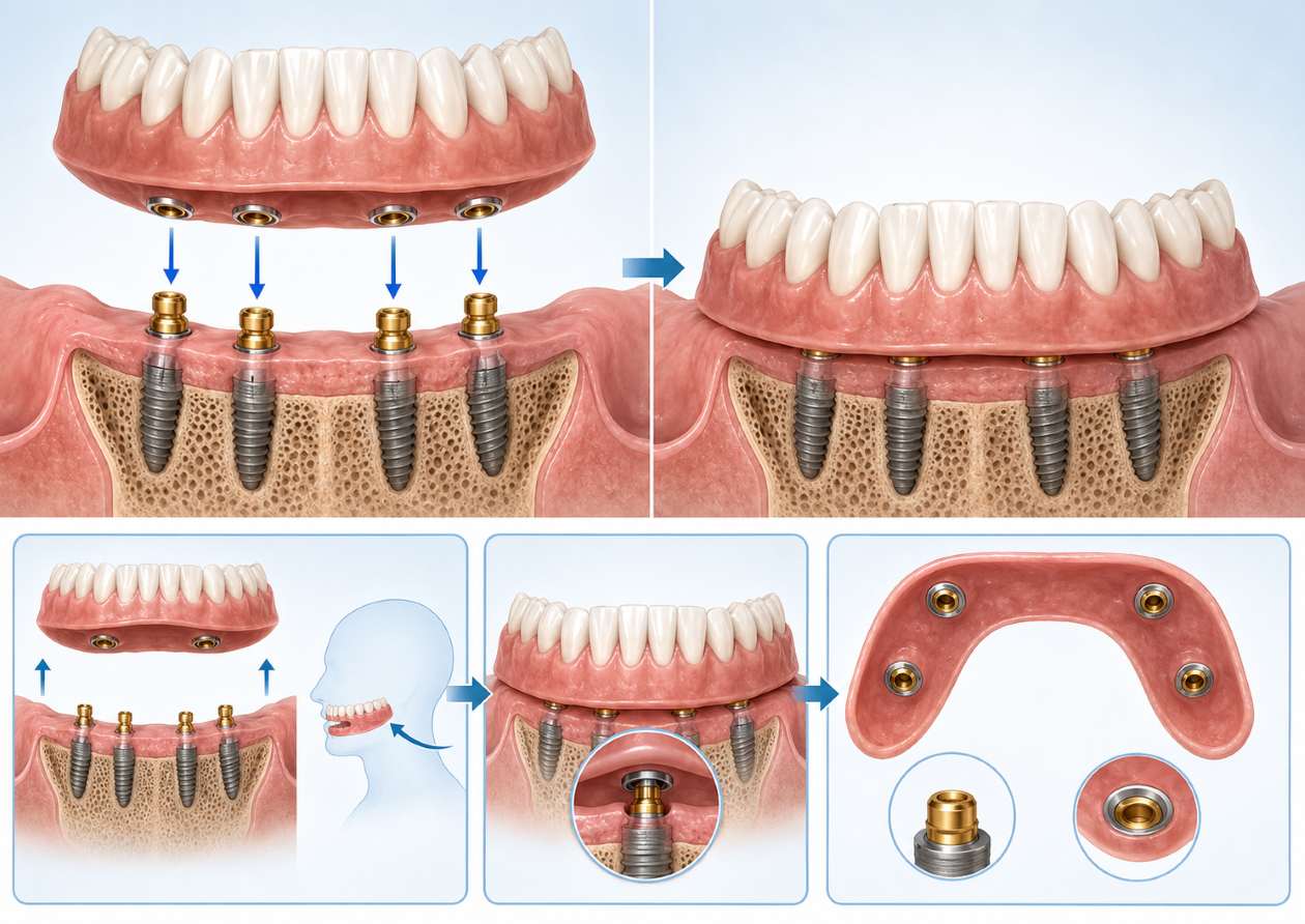 sobredentadura removible sobre implantes
