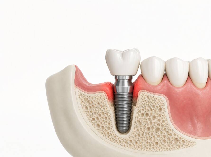 Dolor en implantes dentales despues de años