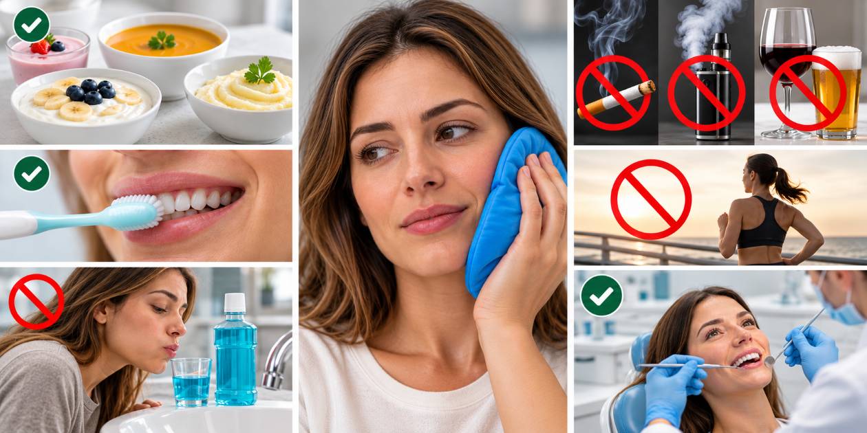Recomendaciones tras el injerto de hueso
